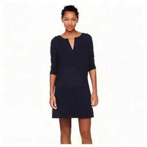 J. CREW NWT Navy Blue Pique Shift Dress Size XS